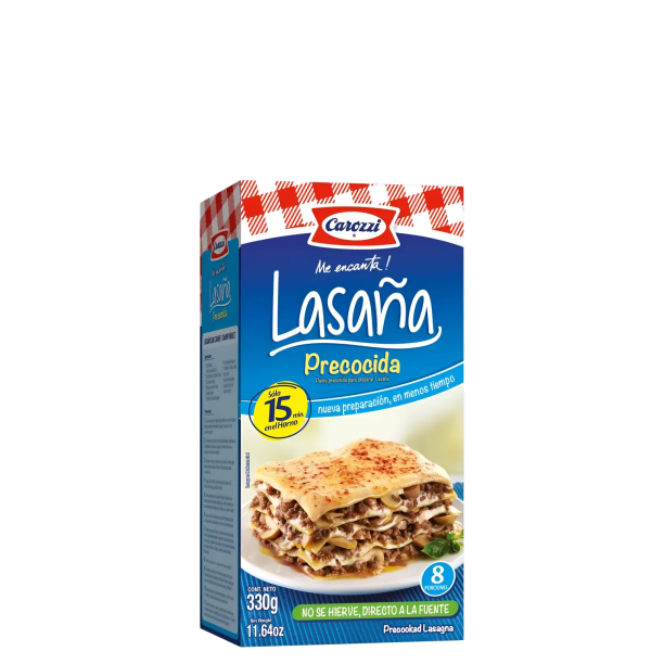 LASAÑA PRECOCIDA